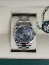 Rolex Datejust Grey Men's Roman Numerals Dial Watch - 126300 - New - 2024