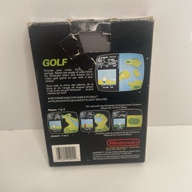 Golf - NES **BOX AND GAME &mdash;-NO MANUAL **
