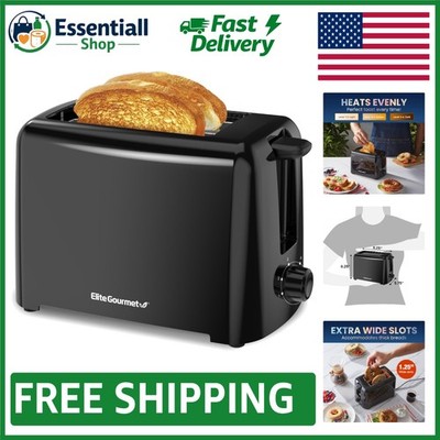 Versatile 2 Slice Toaster with Extra Wide Slots & Cool Touch -  Certified