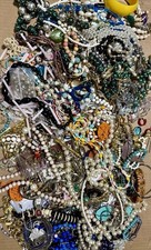 10 Lbs Jewelry Lot VTG To Now All Wearable Earrings Match Resell Tangled Clean