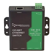 Brainboxes SW-015 5 PORT GIGABIT ETHERNET SWITCH TEMPERATURE RANGE +14F TO +140F