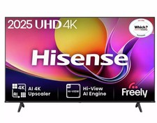 Hisense 4K Smart TV 43E6QTUK 43" Ultra HD HDR LCD Freely TV