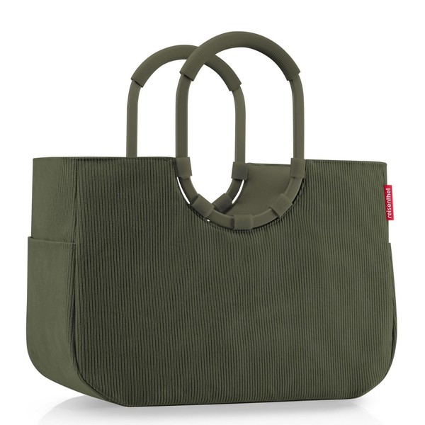 Reisenthel OR5057 Loopshopper L Einkaufstasche Tragetasche Cord Dark Matcha-image