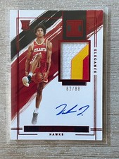 2021-22 Panini Impeccable Jalen Johnson Rookie Patch Auto RPA Nasty 3 Color /88