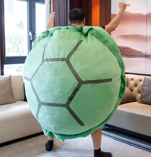 Giant Wearable Turtle Shell Pillow – Weighted Stuffed Animal Costume Adult Kids