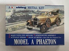 VINTAGE HUBLEY MODEL A PHAETON METAL KIT NO. 856K-300 NEVER ASSEMBLED IN THE BOX