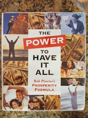 The Power to Have It All Prosperity Formula Bob Proctor VHS CD DVD Missing 1 CD