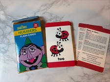 Sesame Street The Count Numbers Flash Cards 36 Card Complete Set Preschool