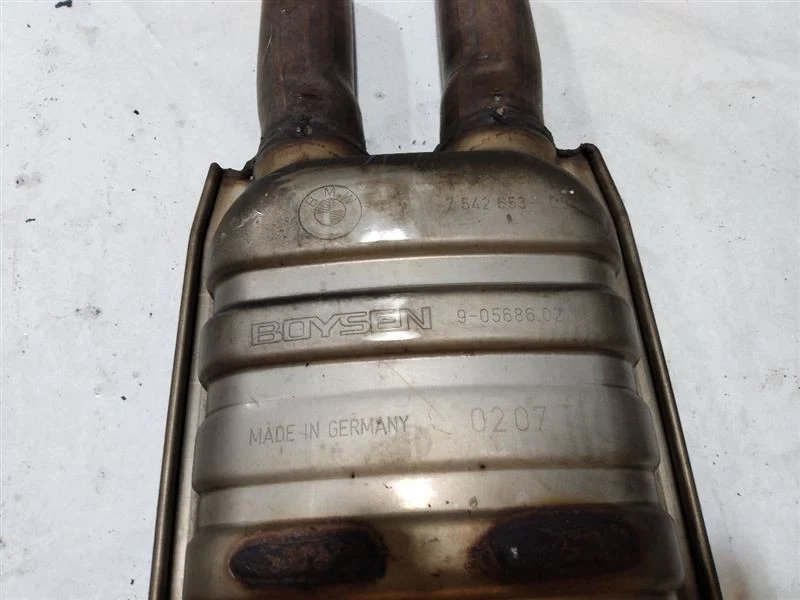 BMW E64 650i 2007 convertible escape sección central resonador con tubos 754265303 Foto 4 de 4