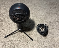 Blue Snowball Black USB Microphone with Adjustable Stand/Mount and Cable