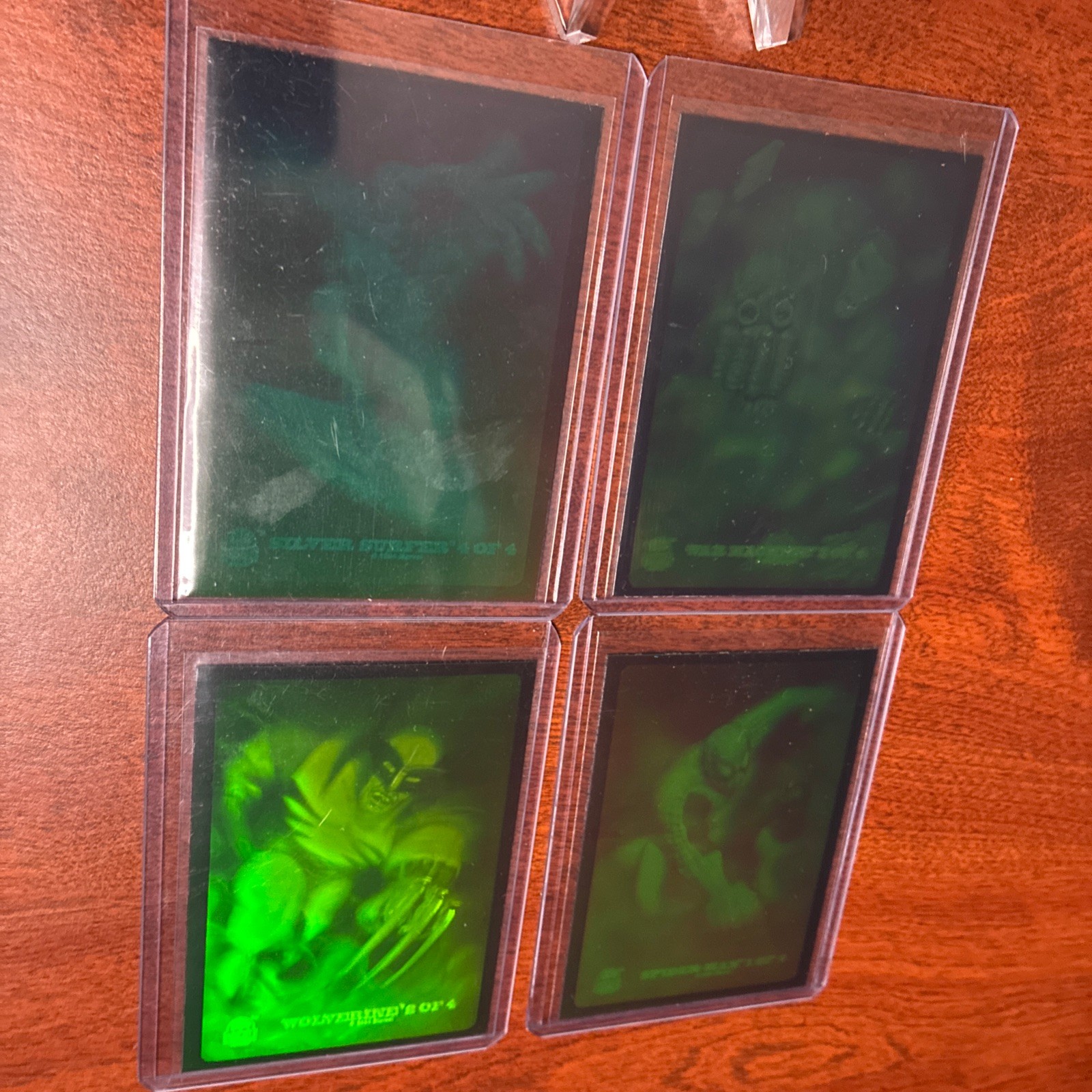 1994 Fleer Ultra Spider-Man 4 Card Hologram Chase Insert Complete Set