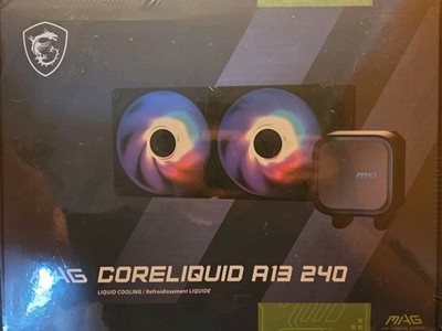 MSI MAG Coreliquid A13 240 Black - AIO ARGB Liquid CPU Cooler - 240mm Radiator