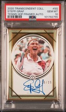 2020 TRANSCENDENT COLL TENNIS HOF FRAMED AUTOS #SG STEFFI GRAF 15/25 PSA 10 AUTO