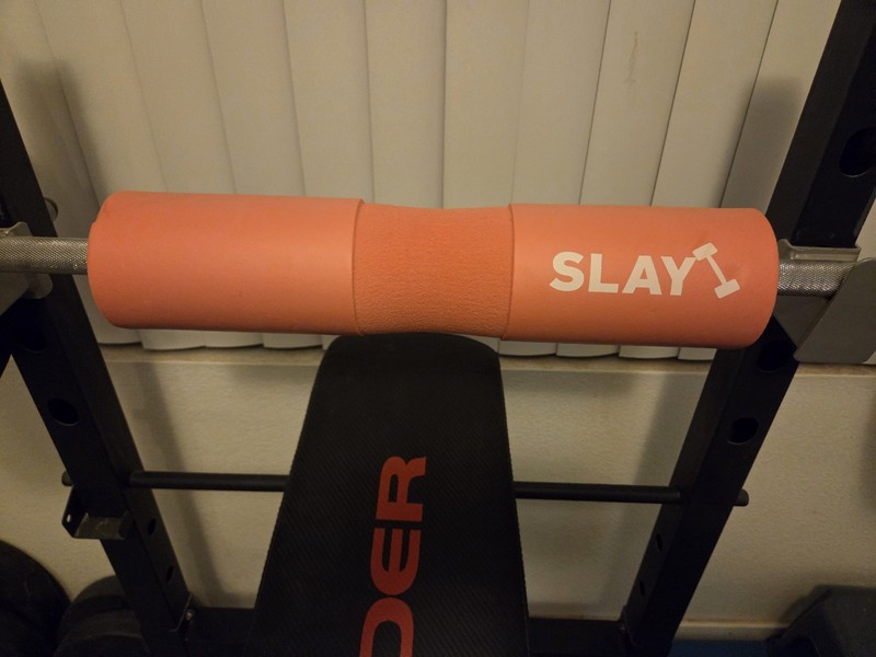 SLAY Pink Foam Barbell Pad Cushion, Shock Absorbing for Squats & Hip Thrust