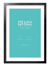 LaVie Home 24 x 34 Picture Frame Black Poster Frame,Display Pictures 20x30 wi...
