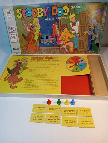 Vintage ~ Milton Bradley 1973 ~ Board Game ~ Scooby Doo ~ Where Are You!