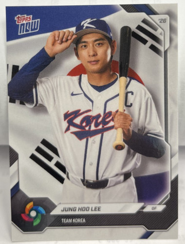 2026 Topps Now World Baseball Classic Team Korea #KOR01 Jung Hoo Lee |
