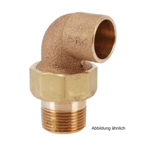 "LöTfitting Rotguss Winkelverschraubung,Konischd.,M. 1 Ag,Serie 4098G,15Mm X 3/4\""-image