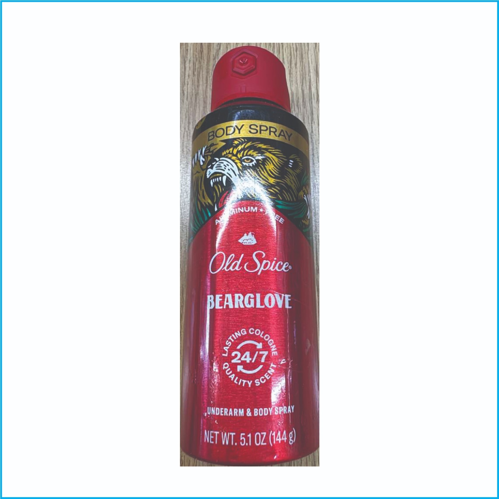 Old Spice Bearglove Body Spray for Men 5.1oz Wild Citrus Scent