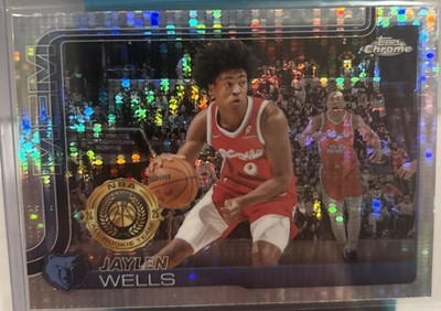 2025-26 Topps Chrome Jaylen Wells Pulsar Prism  All Rookies No. 200