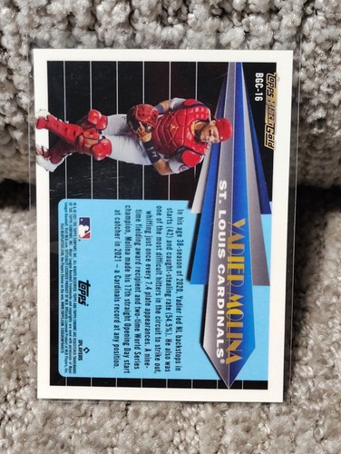 2021 Topps Black Gold Yadier Molina #BGC-16 - Picture 2 of 2