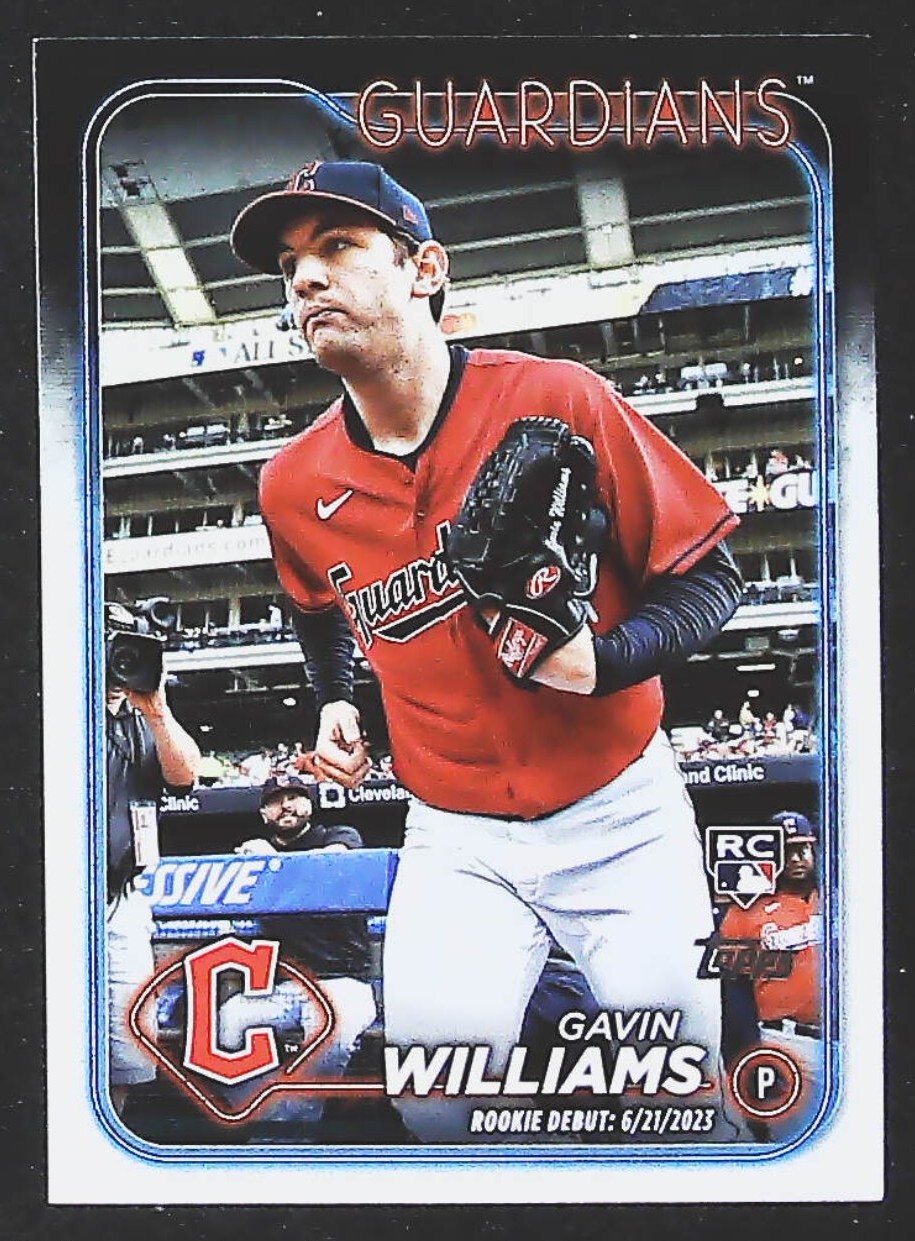 2024 Topps Update Gavin Williams #US294 Cleveland Guardians