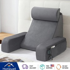 19" Portable Reading Pillow with Removable Cover Strong Back Support