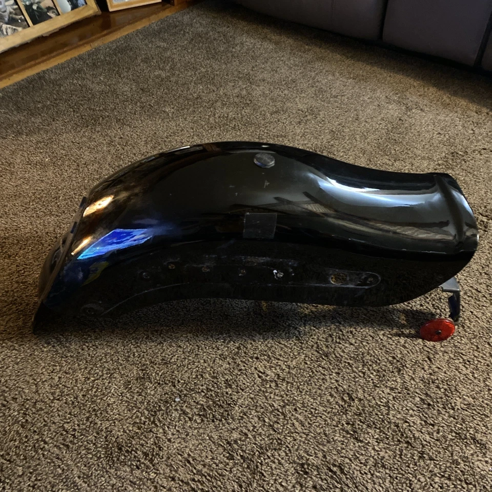 1999 Triumph Adventurer 900 Rear Fender Mud Guard Black license Plate Bracket - Image 3 of 3