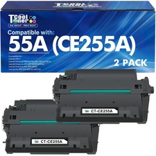 Cool Toner 55A CE255A Black Toner Cartridge 2-Pack