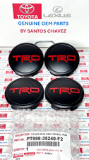 X4 Flat Black Red Lettering 18 Trd Dome Center Cap Genuine Part Pt998-35240-f2
