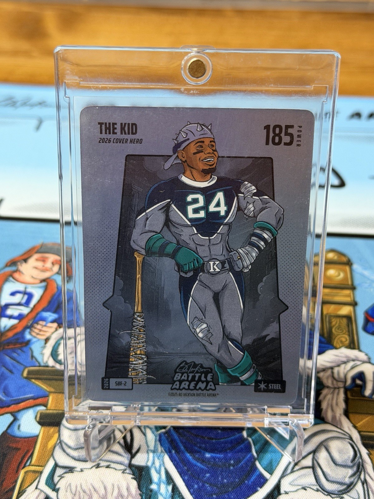 Bo Jackson Battle Arena The Kid - Ken Griffey Jr. Silver Steel Battlefoil