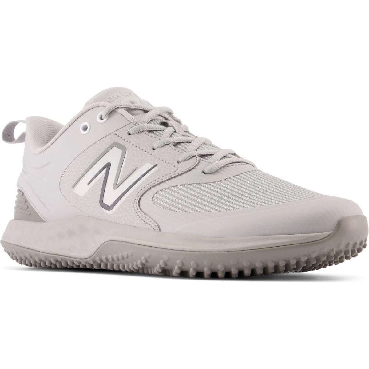 New Balance Men's Fresh Foam 3000V6 Turf-Trainer Baseball Shoe, Grey/White, 6