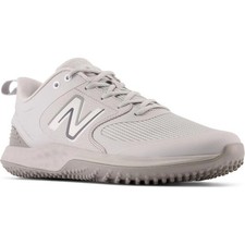 New Balance Men's Fresh Foam T3000TG6 Turf-Trainer Baseball Shoe, Grey/White, 6