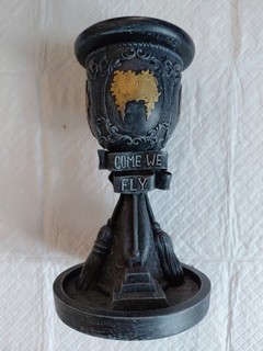 Spirit Halloween Hocus Pocus Sanderson Sisters "Come We Fly" 8in Candle Holder