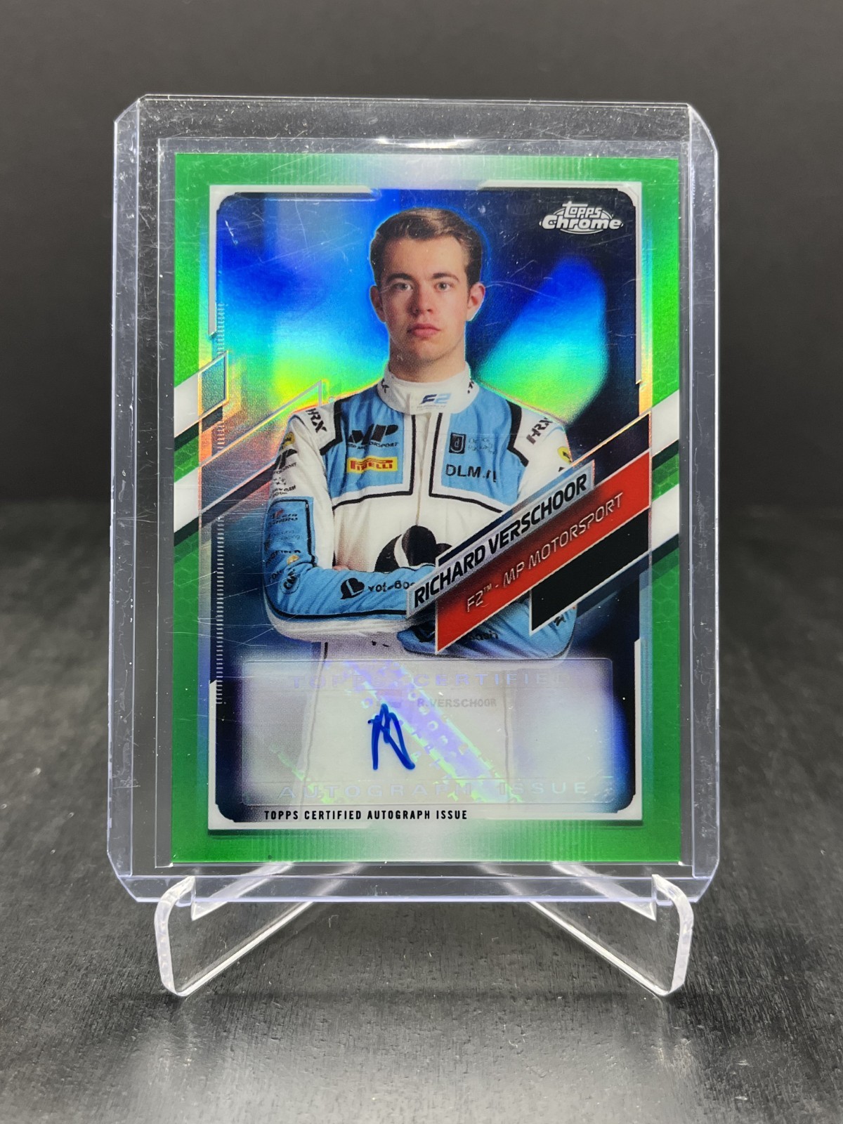 2021 Topps Chrome F1 Richard Verschoor Autograph Green Refractor 13/99 #CA-RV
