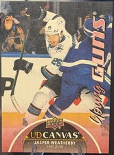 2021-22 Upper Deck Series 2 Jasper Weatherby Canvas Young Guns
