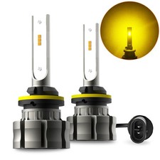 AUXITO Pair 880 890 899 LED Light Fog 4000LM Lamp Driving Bulb DRL Golden Yellow