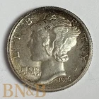 1916 Mercury Dime Unc Toned #E124