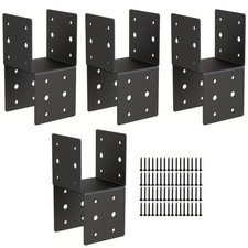 Außenwinkel 4er Pack Pfostenaufsätze Stärke 14 Stahlmaterial für 4x4 Holzpfosten