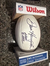 Dan Hampton HOF 2002 Signed Wilson NFL Football - See Description for Details
