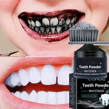 Natural Teeth Whitening Powder Deep Cleaning Tooth Stain Remover Fresh Breath