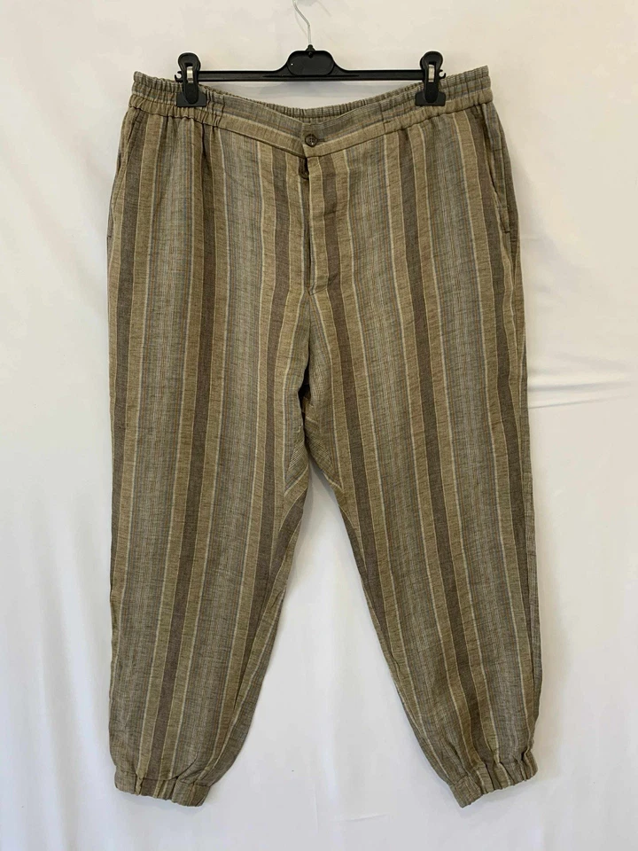 Etro Milano Men’s Linen Striped Trousers Pants Size 58 XL – Made in Italy #P4 - Image 3 of 4