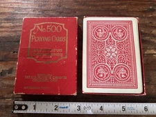 Vintage U.S. Playing Card Co Deck No. 500 - incomplete