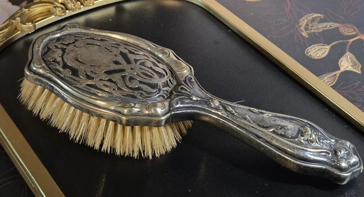 Art Nouveau Antique US Sterling Silver Brushes & Grooming Sets for