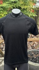 Endura Baabaa Merino Wool Short Sleeve Cycling Base-layer. Men&rsquo;s Large. Black.
