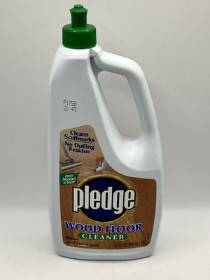 VTG Pledge Wood Floor Cleaner 1998 Original Formula 32oz [75% Full] SC Johnson