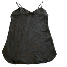MT Morgan Taylor Intimates Y2K Black Satin Floral Slip Dress Mini Size 1X