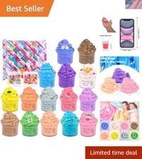 Colorful 15 Pack Butter Slime Set - Perfect for Kids' Gifts  Classroom Prizes