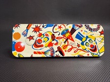 Vintage Clown Noise Maker Toy Rectangle Spinner