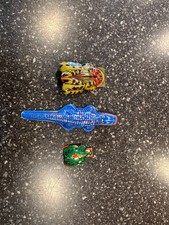 Lot of 3 Vintage Tin Clicker Noisemakers